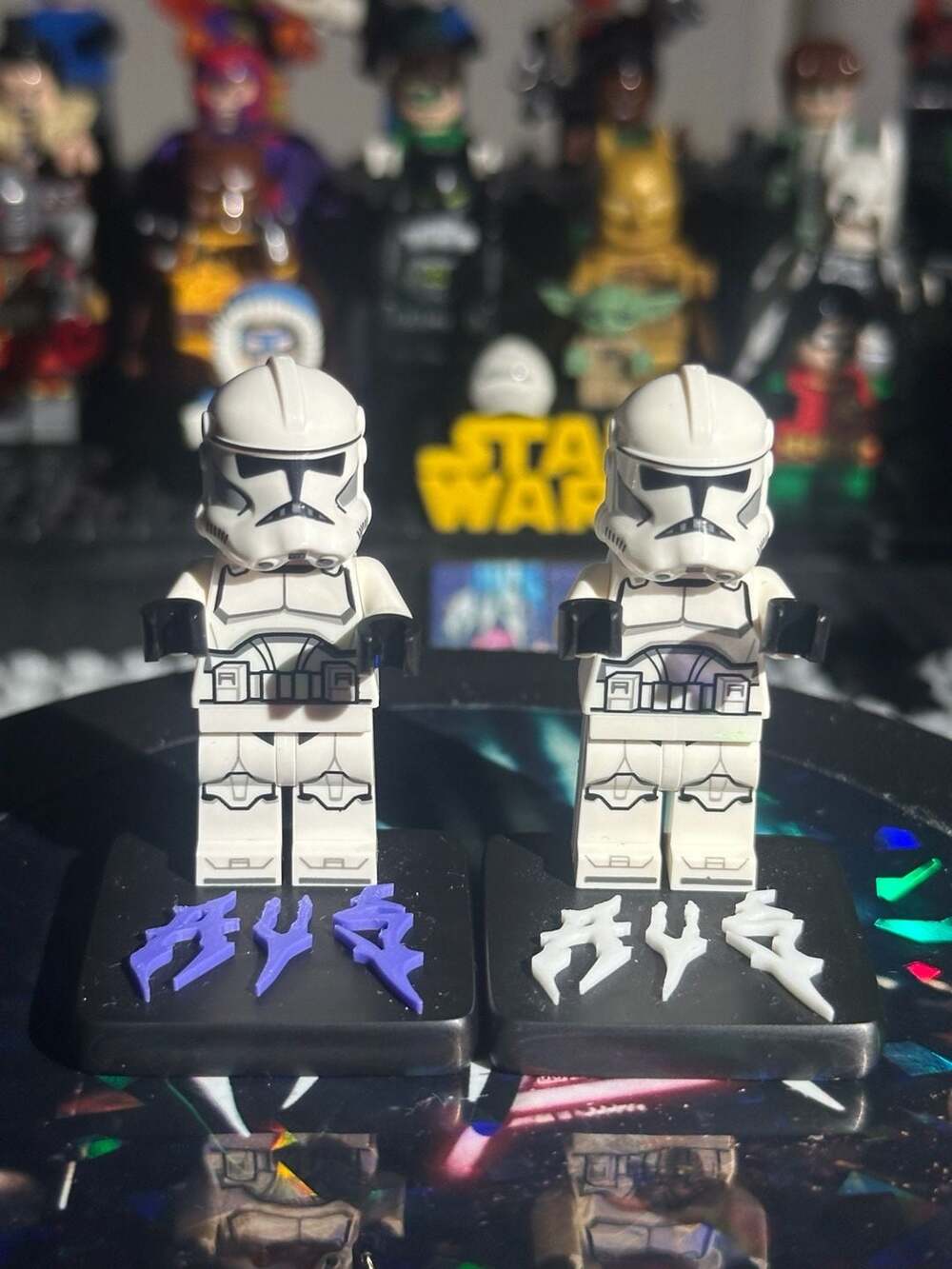 X2 LEGO Star Wars Clone Trooper Minifigure Phase 2 (Nougat Head) Set 75372